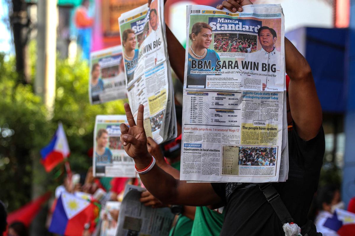 Filipinos protestan en Manila por la vuelta de los Marcos al poder