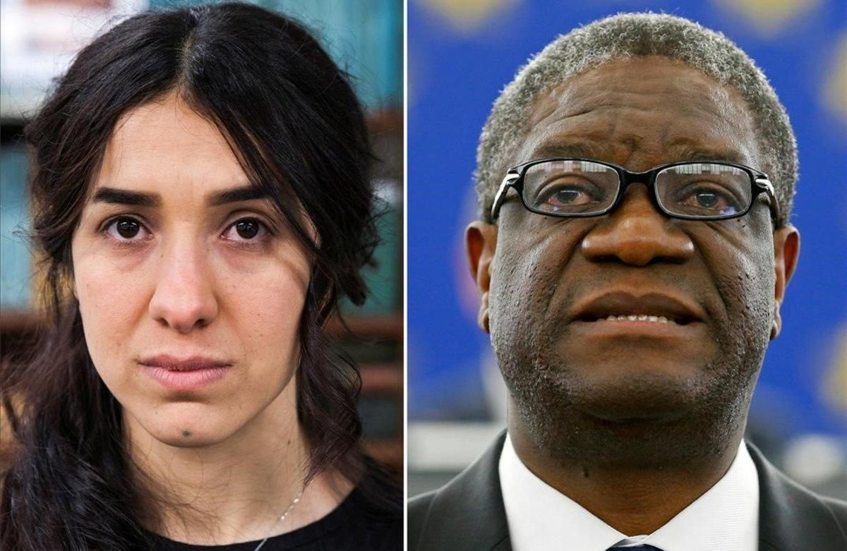 Nadia Murad y Denis Mukwege, premiados con el Nobel de la Paz 2018. Nadia Murad y Denis Mukwege, premiados con el Nobel de la Paz 2018.
