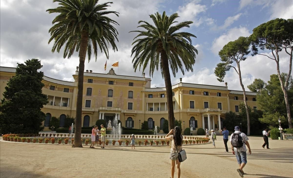 Los jardines del palacio de Pedralbes. Los jardines del palacio de Pedralbes.