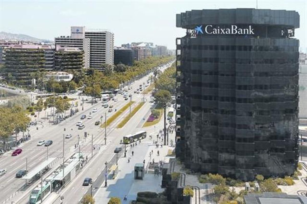 Sede de La Caixa en la Diagonal de Barcelona. Sede de La Caixa en la Diagonal de Barcelona.