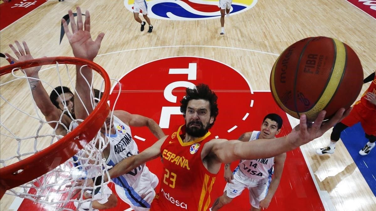 Canasta de Llull en la final del Mundial de China, el pasado septiembre. Canasta de Llull en la final del Mundial de China, el pasado septiembre.