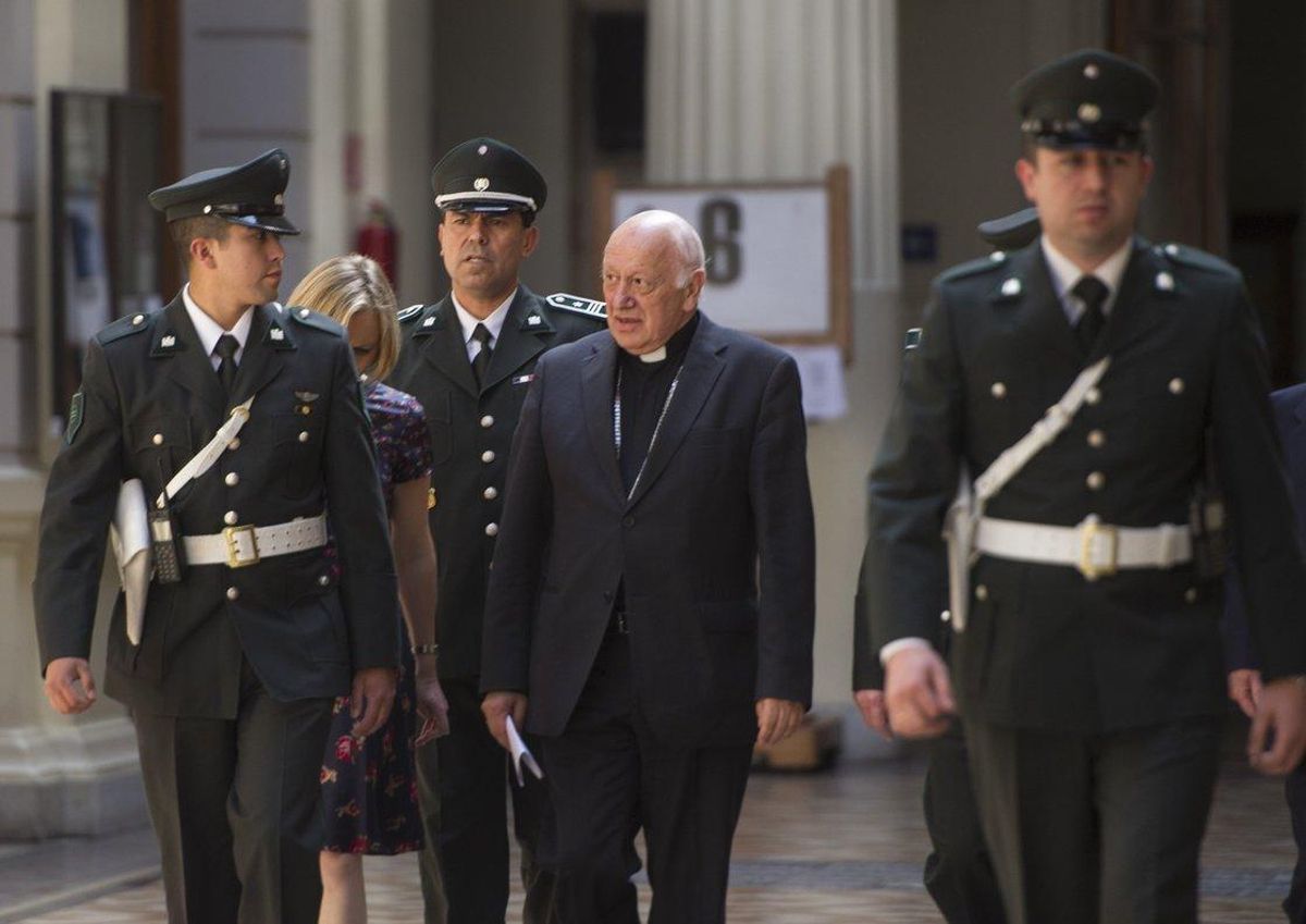 El ya exarzobispo de Santiago de Chile, el cardenal Ricardo Ezzati, en el 2015. El ya exarzobispo de Santiago de Chile, el cardenal Ricardo Ezzati, en el 2015.