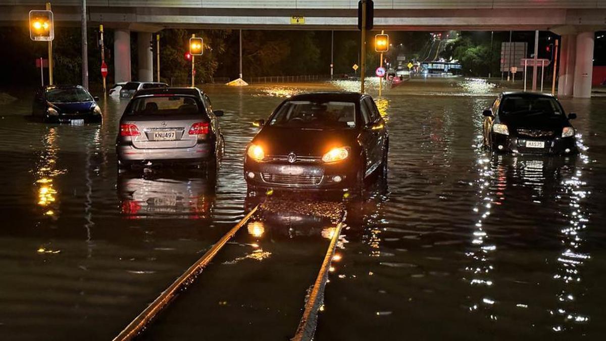 Inundaciones en Auckland, Nueva Zelanda.