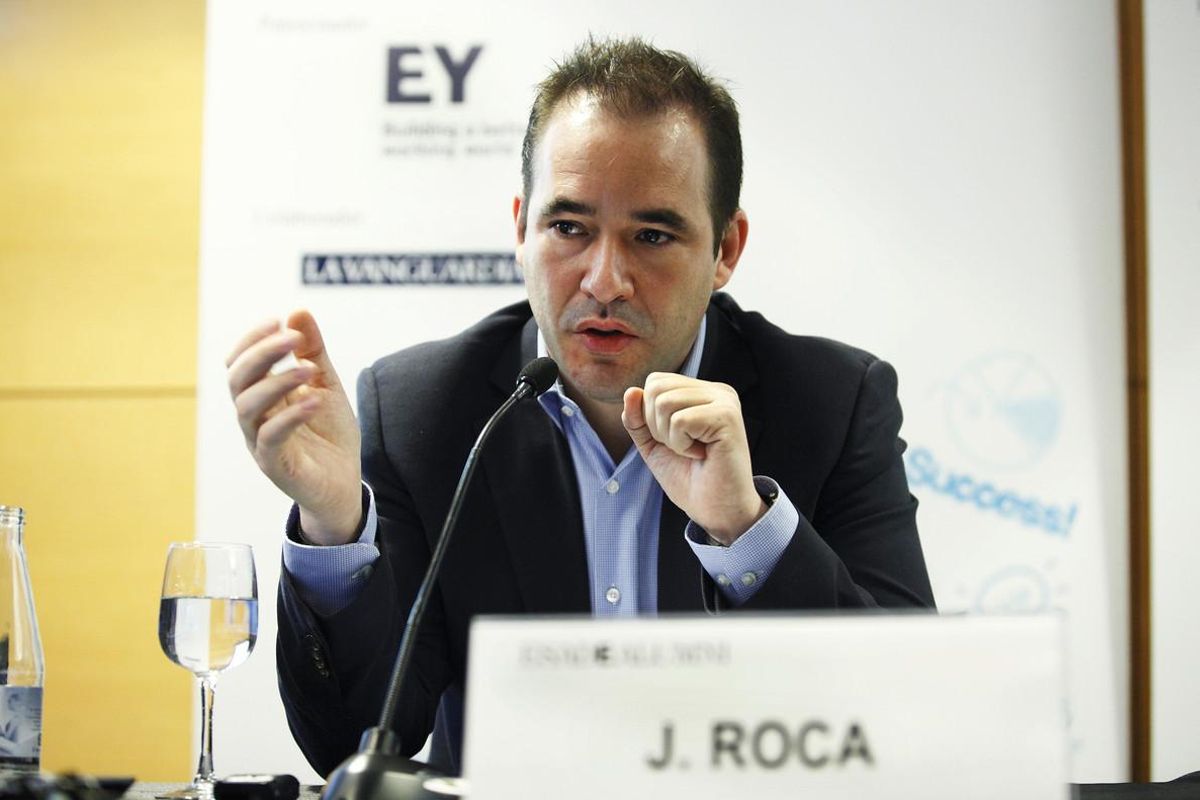 Jacinto Roca, consejero delegado de Wuaki.tv, durante su intervención en ESADE. Jacinto Roca, consejero delegado de Wuaki.tv, durante su intervención en ESADE.