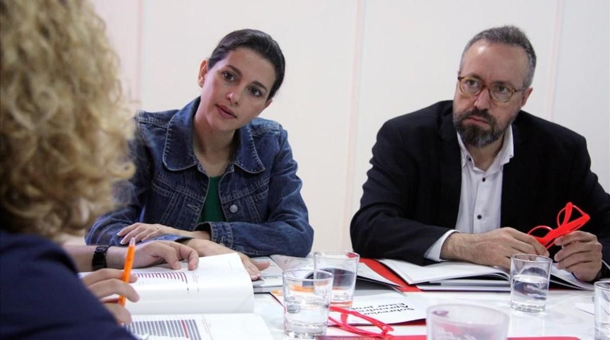 La líder de Ciutadans en el Parlament, Inés Arrimadas, y el cabeza de lista por Barcelona al 26-J, Juan Carlos Girauta. La líder de Ciutadans en el Parlament, Inés Arrimadas, y el cabeza de lista por Barcelona al 26-J, Juan Carlos Girauta.