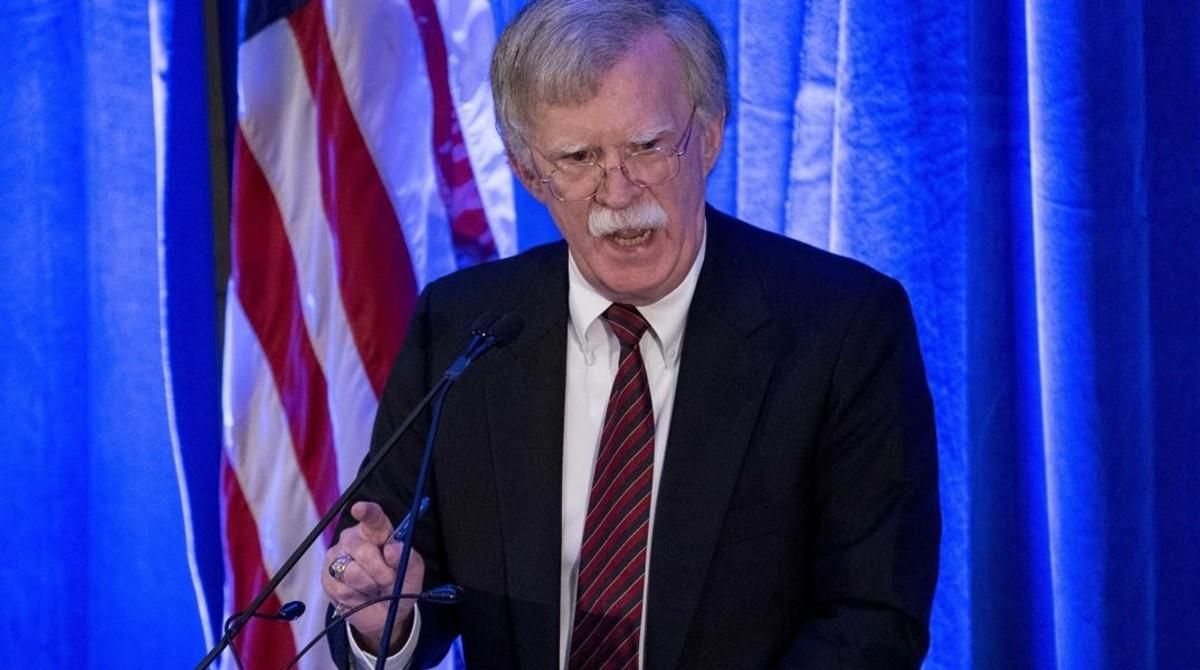 John Bolton, consejero nacional de Seguridad, habla ante la Federalist Society, en Washington, el 10 de septiembre del 2018. John Bolton, consejero nacional de Seguridad, habla ante la Federalist Society, en Washington, el 10 de septiembre del 2018.