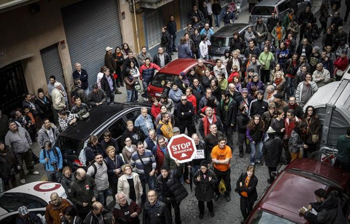 Manifestación contra los desahucios en Valencia. Manifestación contra los desahucios en Valencia.