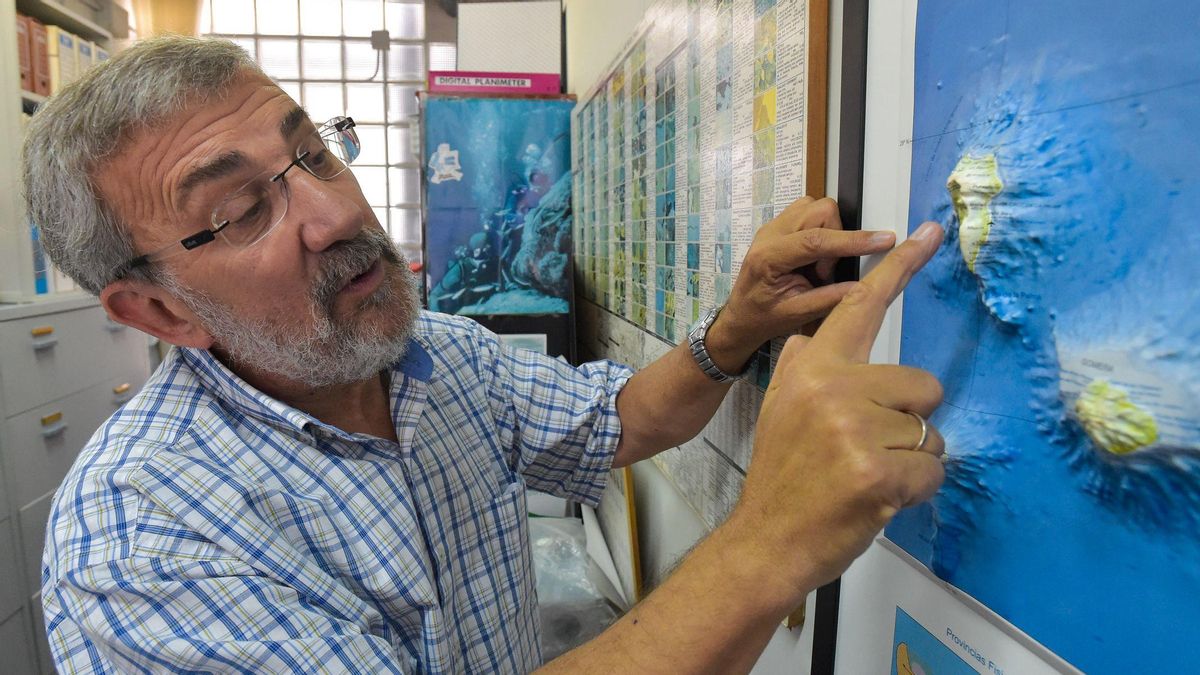 José Mangas, geólogo de la Universidad de Las Palmas de Gran Canarias. José Mangas, geólogo de la Universidad de Las Palmas de Gran Canarias.