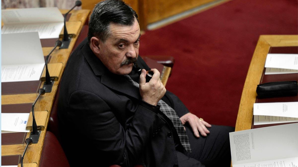 El miembro del ultraderechista partido griego Amanecer Dorado, Christos Pappás.