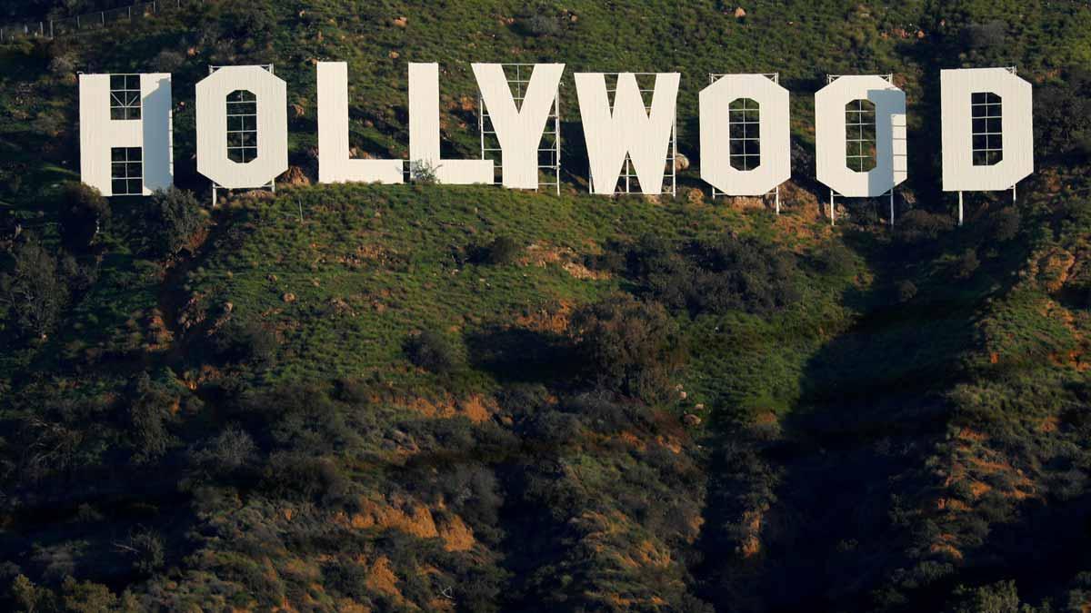 Las icónicas letras de Hollywood en Los Ángeles.