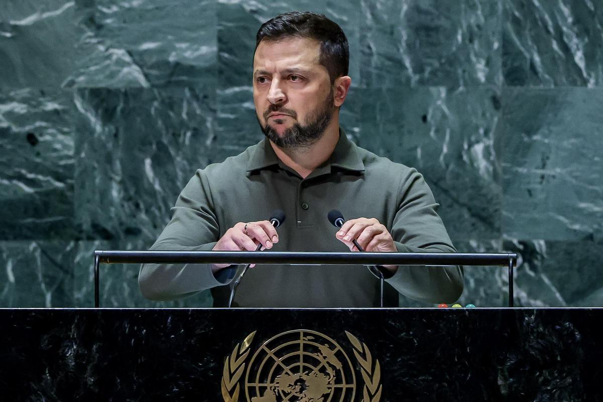 Zelenski a l’ONU: «Rússia empeny el món a la guerra final» Zelenski a l’ONU: «Rússia empeny el món a la guerra final»