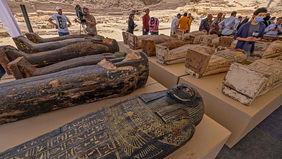 Hallazgo en la necrópolis de Saqqara, Egipto