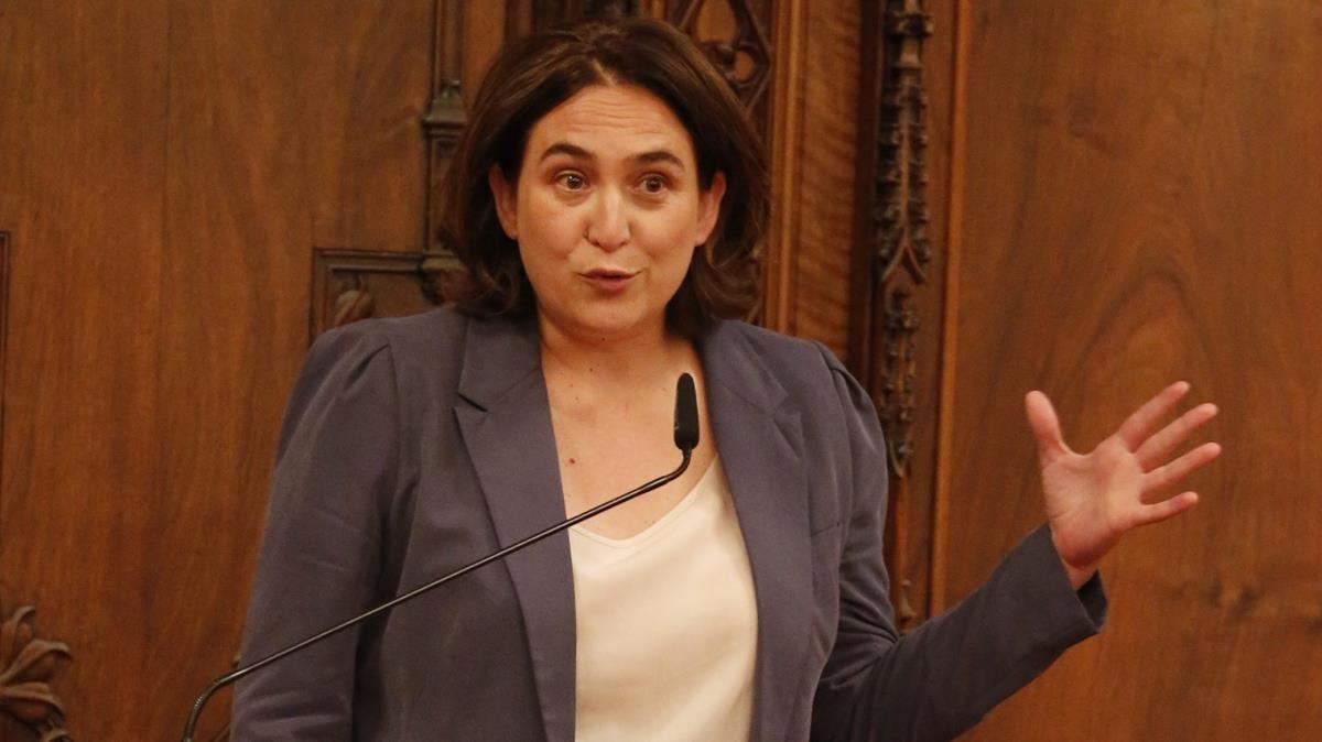La alcaldesa de Barcelona, Ada Colau. La alcaldesa de Barcelona, Ada Colau.