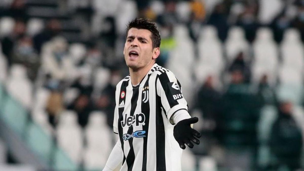 Morata, en un partido de la Juventus. Morata, en un partido de la Juventus.
