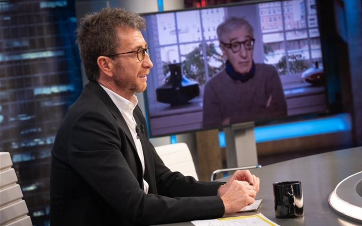 Pablo Motos con Woody Allen, en ’El Hormiguero’. Pablo Motos con Woody Allen, en ’El Hormiguero’.