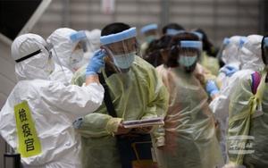 Personal médico en China en la crisis del coronavirus.