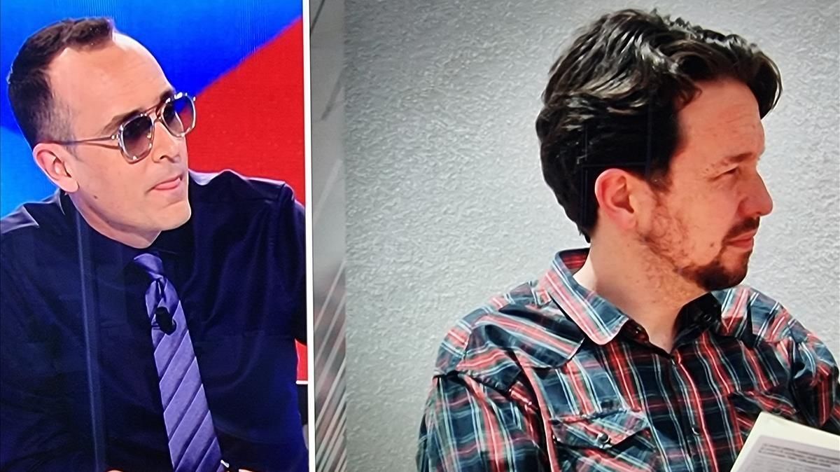 El pelo de Iglesias, en ‘TEM’ (Cuatro). El pelo de Iglesias, en ‘TEM’ (Cuatro).