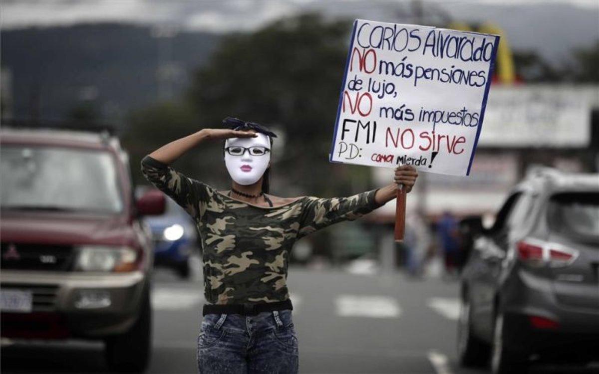 Protestas sociales en Costa Rica.