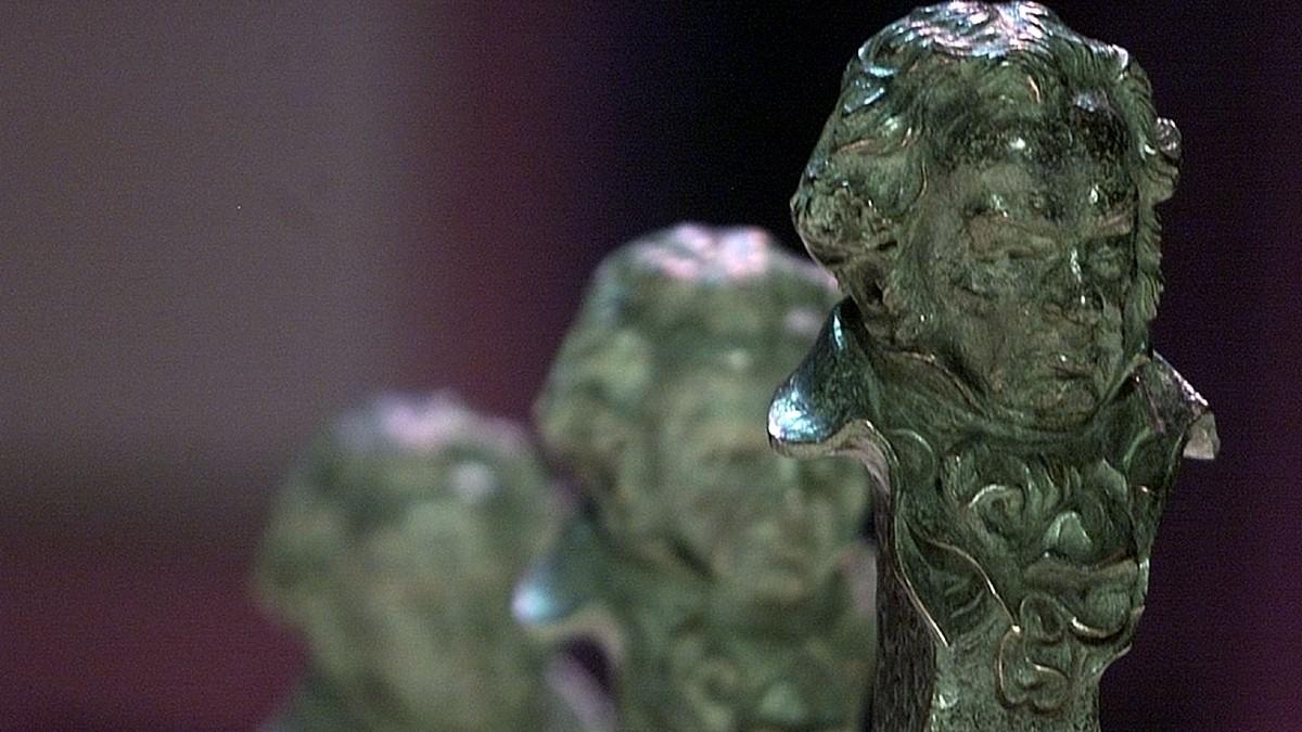 Detalle de una estatuilla de los Goya. Detalle de una estatuilla de los Goya.
