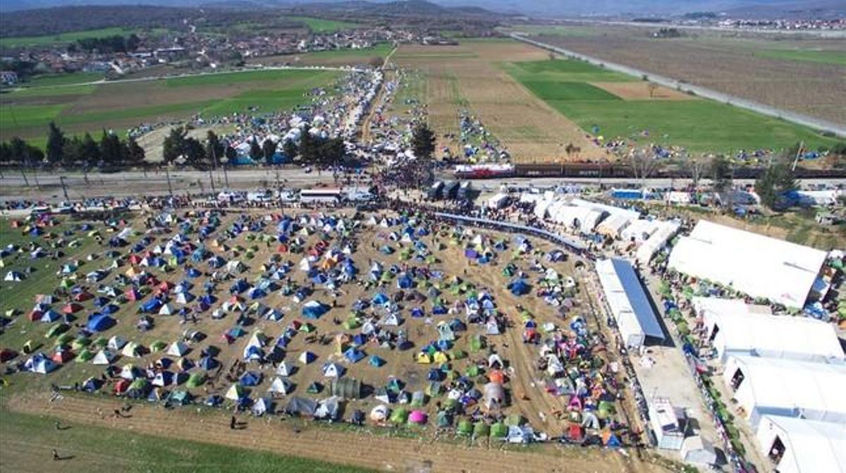 Campo de refugiados de Idomeni, en la frontera entre Grecia y Macedonia. Campo de refugiados de Idomeni, en la frontera entre Grecia y Macedonia.