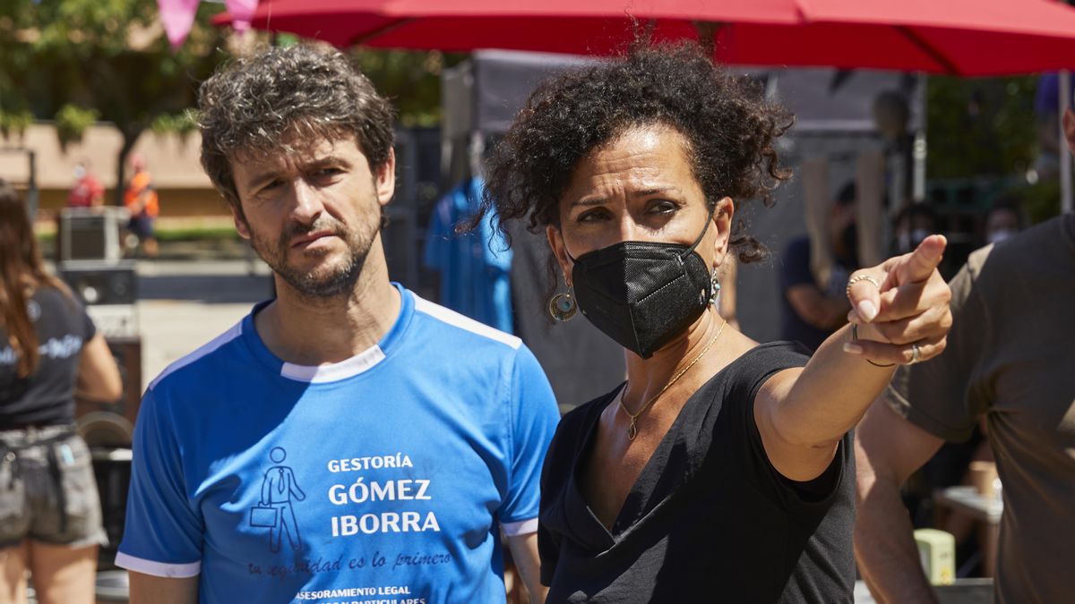 Laura Mañà, en el rodaje de ’Un novio para mi mujer’ Laura Mañà, en el rodaje de ’Un novio para mi mujer’