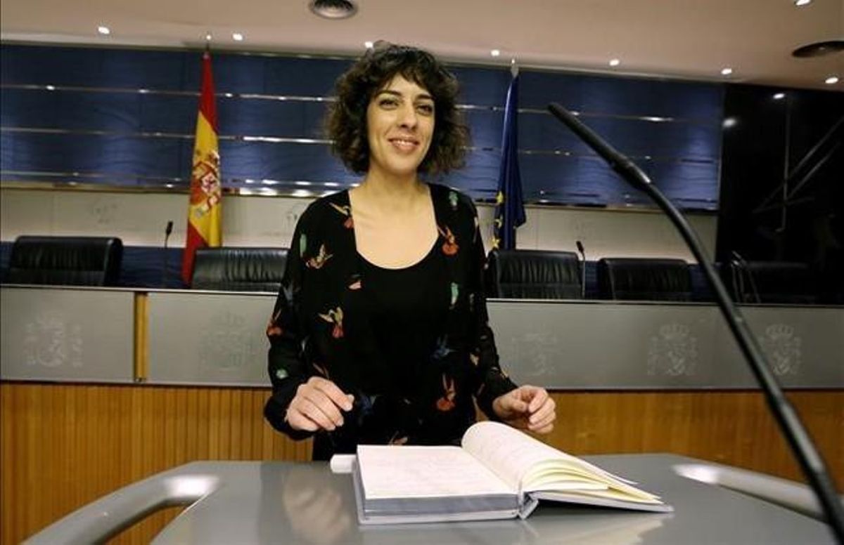 Alexandra Fernández, portavoz de En Marea en el Congreso. Alexandra Fernández, portavoz de En Marea en el Congreso.