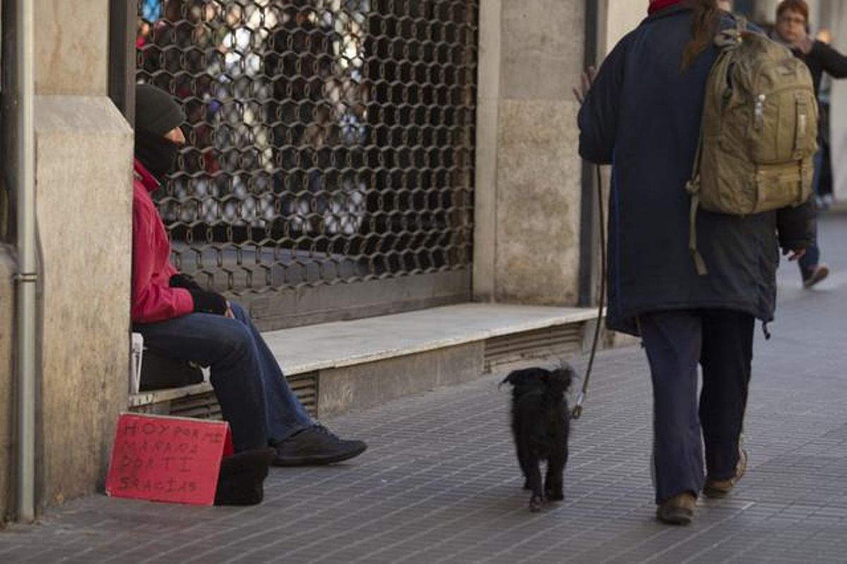Mendicidad en la ciudad de Barcelona. Mendicidad en la ciudad de Barcelona.