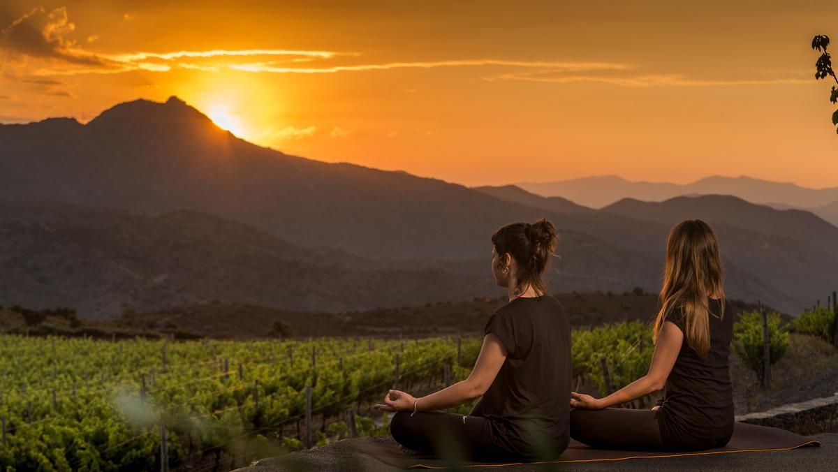 Sesión de meditación en el Empordà. Sesión de meditación en el Empordà.