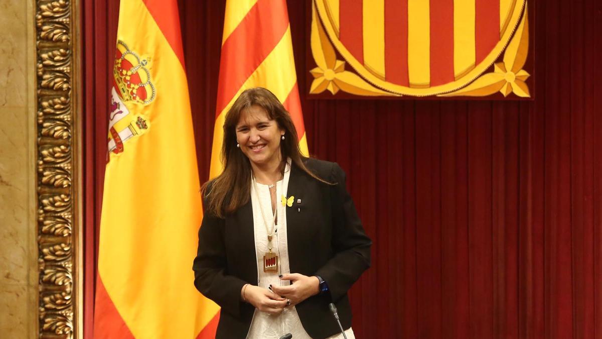 La candidata de Junts per Catalunya (JxCat) a la presidencia de la Generalitat, Laura Borràs, es desde este viernes la nueva presidenta del Parlament.