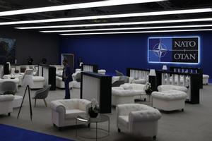 Interior instalaciones IFEMA donde se desarrollará la Cumbre de la OTAN