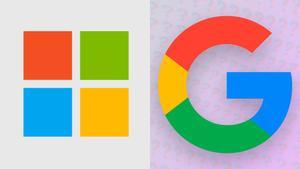 Logos de Microsoft y Google