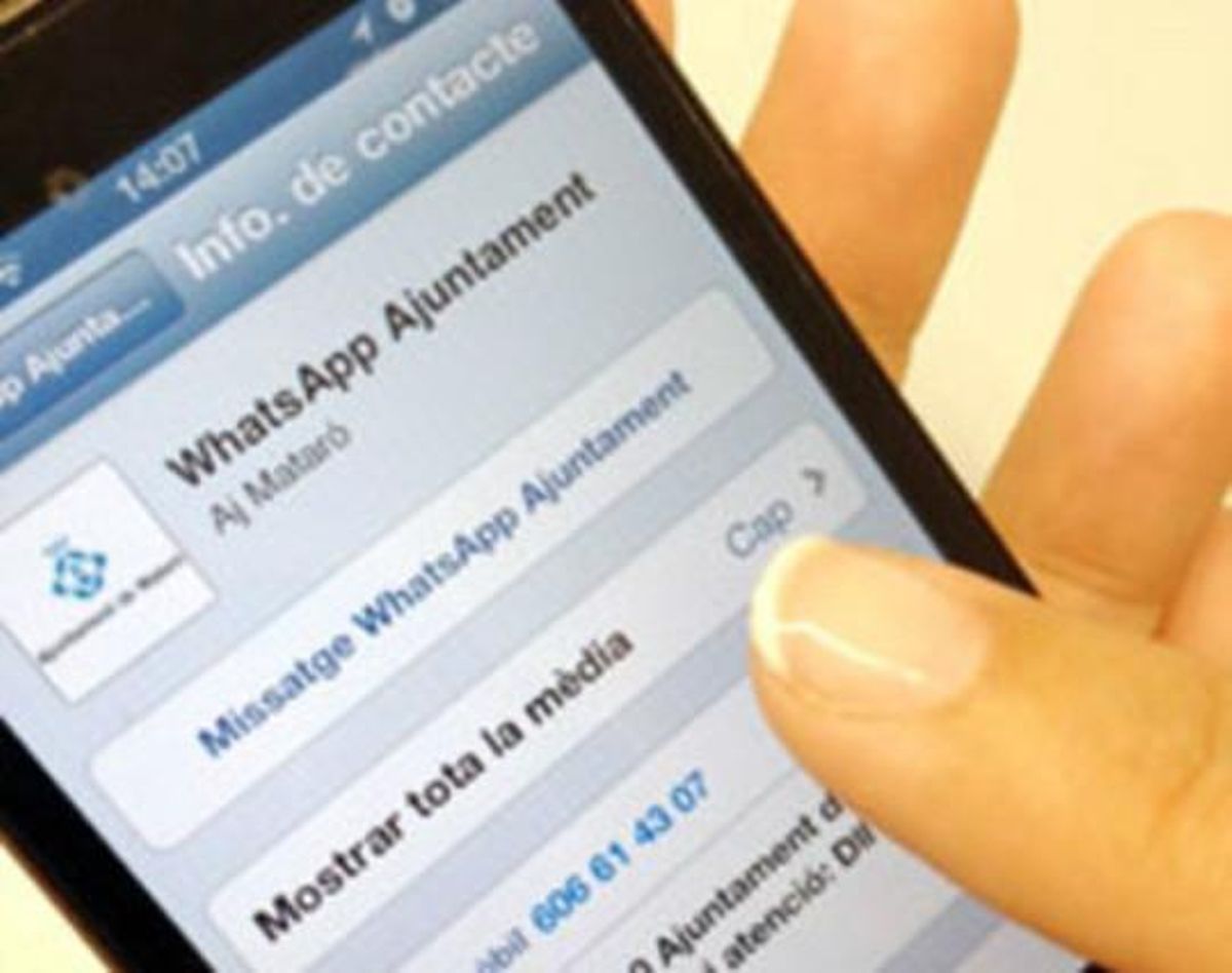 Mataró pone en marcha un nuevo canal de atención ciudadana para Whatsapp. Mataró pone en marcha un nuevo canal de atención ciudadana para Whatsapp.