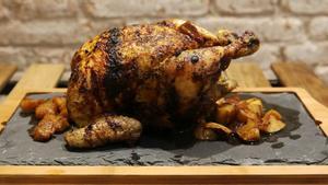 Imagen de archivo de un pollo.