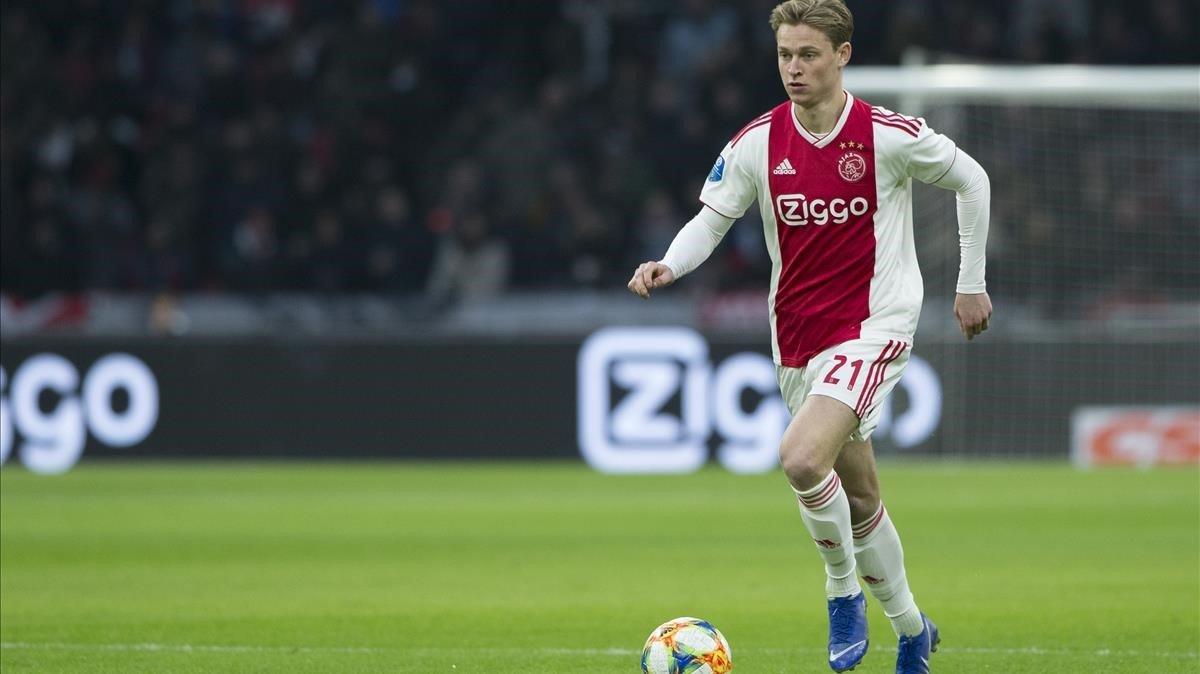 De Jong, con la camiseta del Ajax.