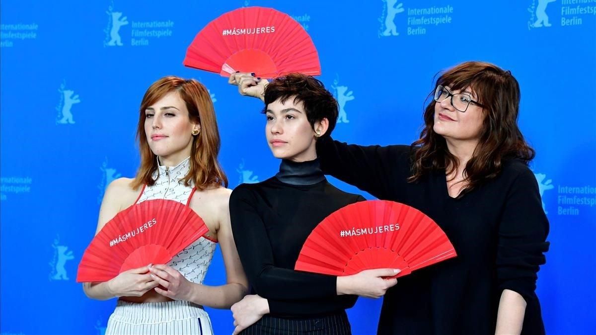 Natalia de Molina, Greta Fernández e Isabel Coixet, en la presentación de ’Elisa y Marcela’ en la Berlinale Natalia de Molina, Greta Fernández e Isabel Coixet, en la presentación de ’Elisa y Marcela’ en la Berlinale