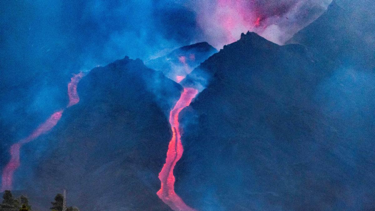 El flanco norte del volcán de La Palma se derrumba