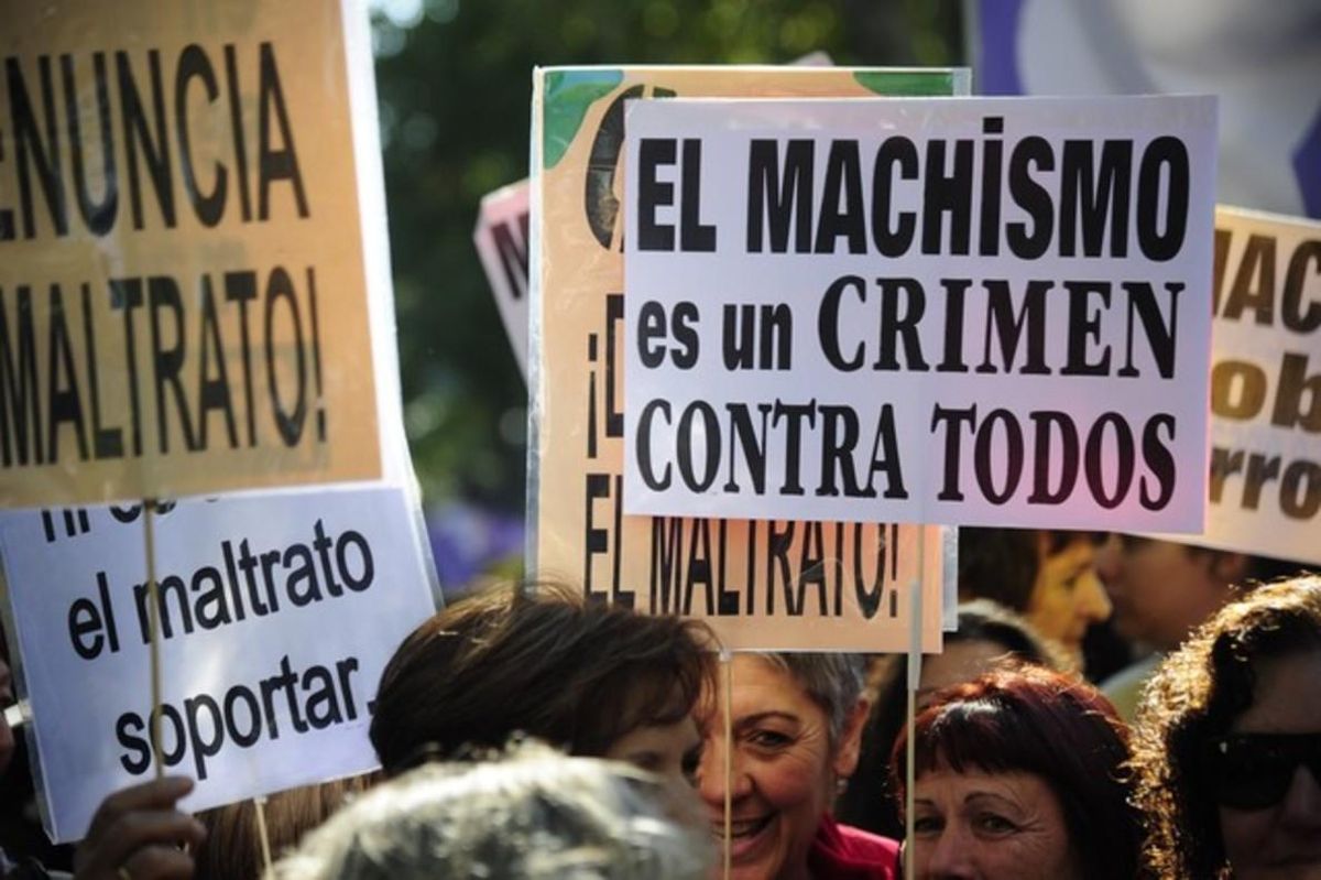 Manifestación contra la lacra de la violencia machista, en Madrid. Manifestación contra la lacra de la violencia machista, en Madrid.