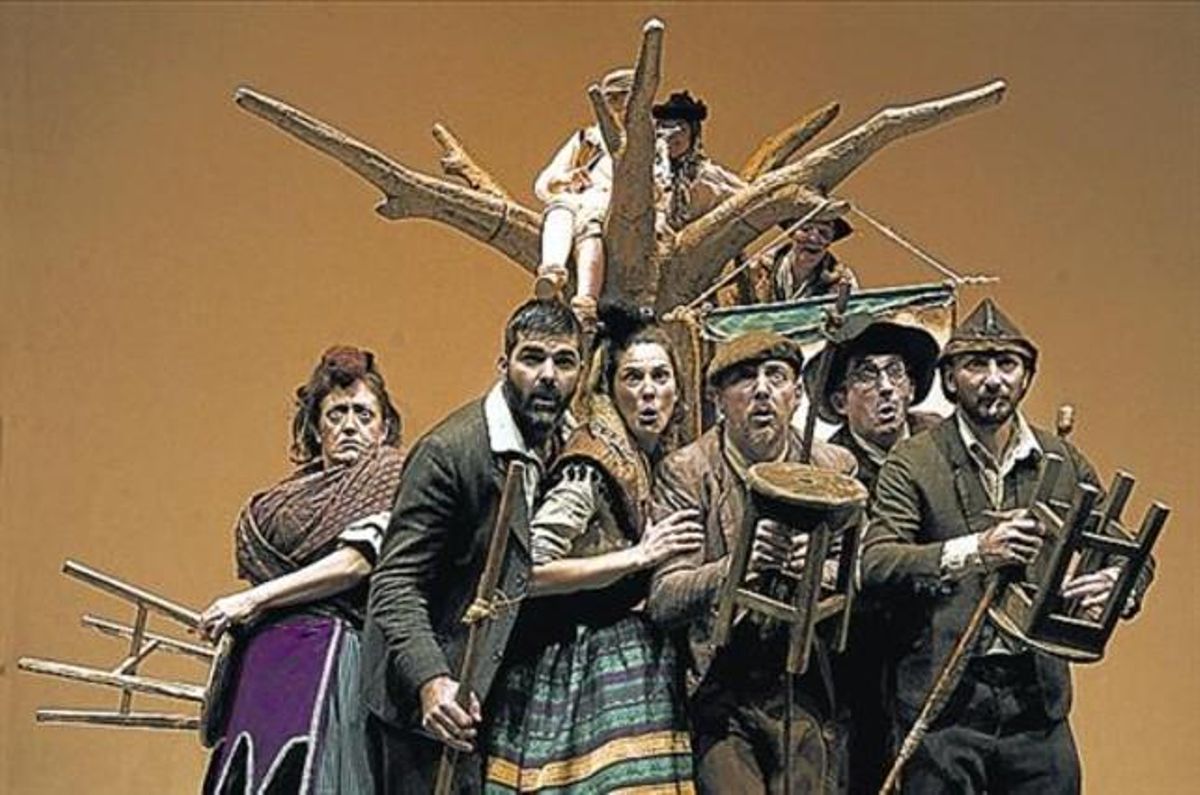 Escena de ’Entremeses’, que recala en el Romea hasta el 7 de junio. Escena de ’Entremeses’, que recala en el Romea hasta el 7 de junio.