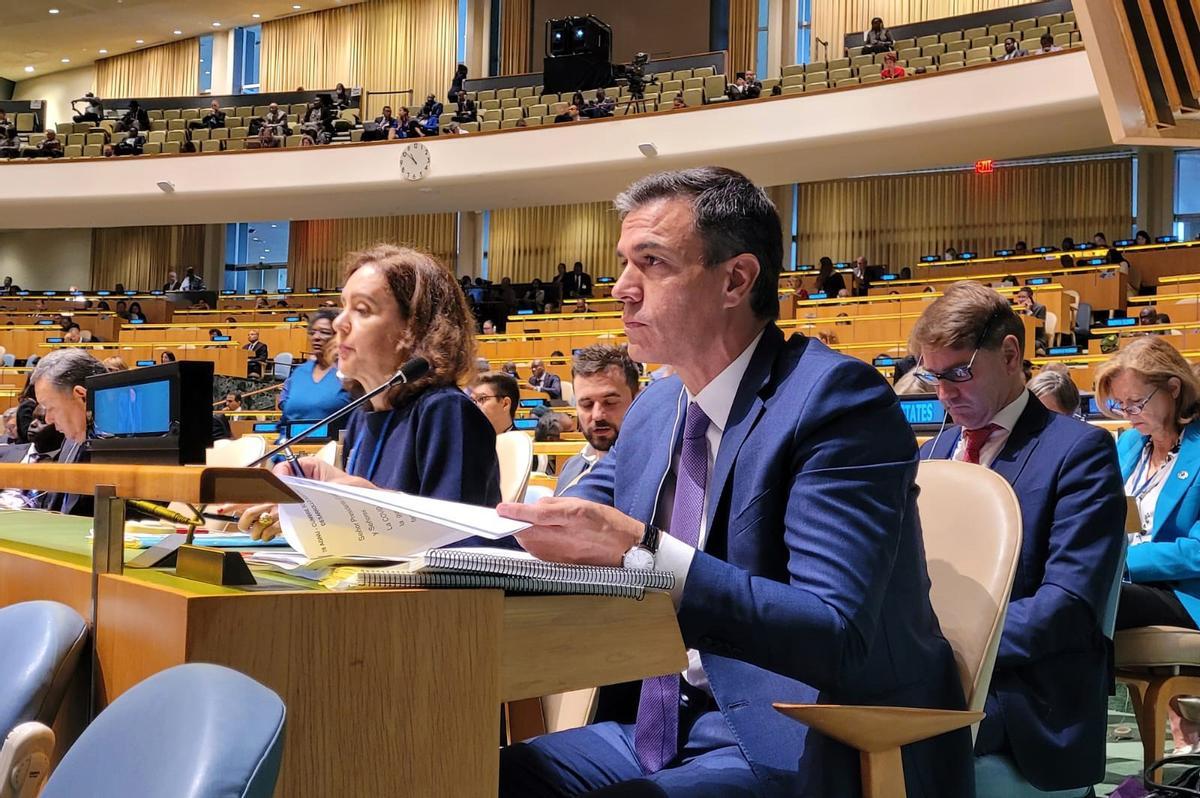Pedro Sánchez en la ONU: O construimos sociedades más solidarias o no estaremos bien preparados