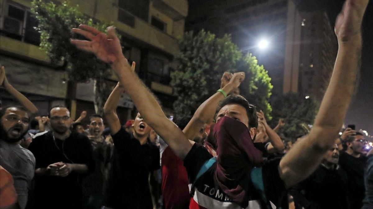 Protesta del viernes en El Cairo. Protesta del viernes en El Cairo.