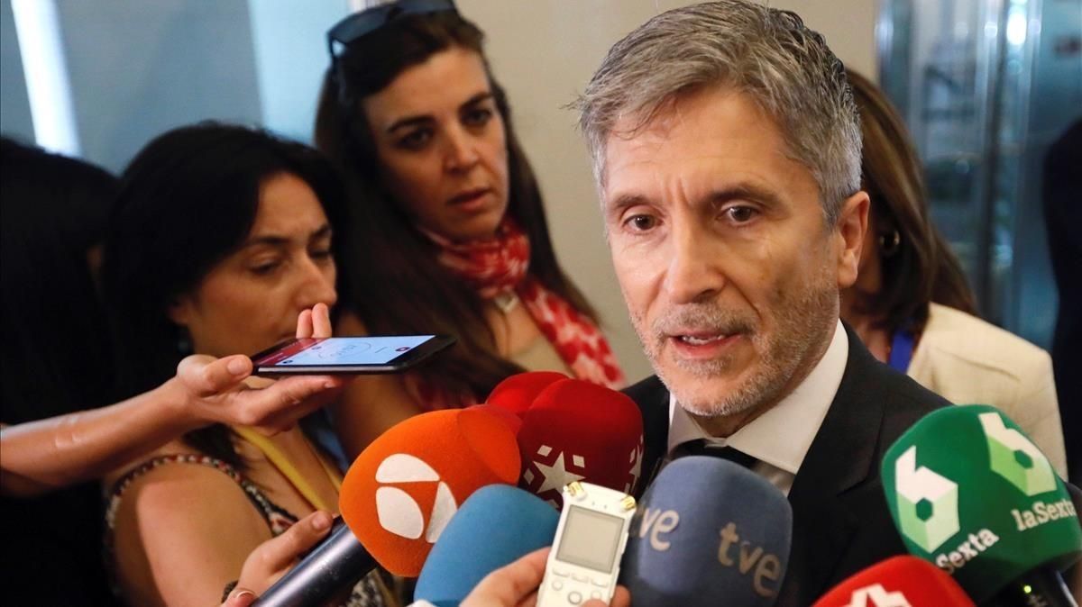 El ministro del Interior, Fernando Grande-Marlaska. El ministro del Interior, Fernando Grande-Marlaska.