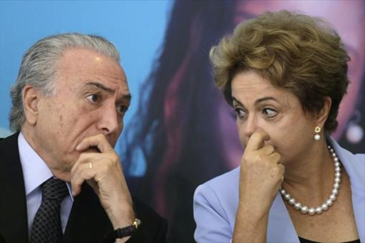 Michel Temer y Dilma Rousseff, en una imagen de agosto pasado. Michel Temer y Dilma Rousseff, en una imagen de agosto pasado.