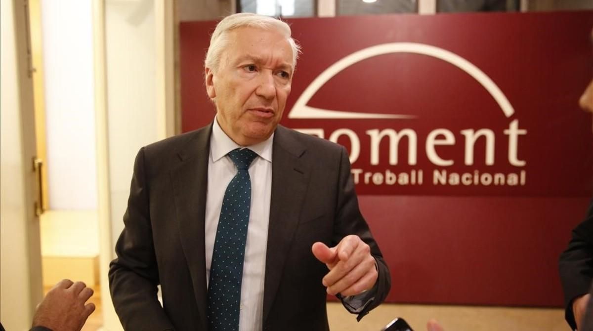 Antoni Abad, presidente de Cecot, en la sede de Foment del Treball. Antoni Abad, presidente de Cecot, en la sede de Foment del Treball.