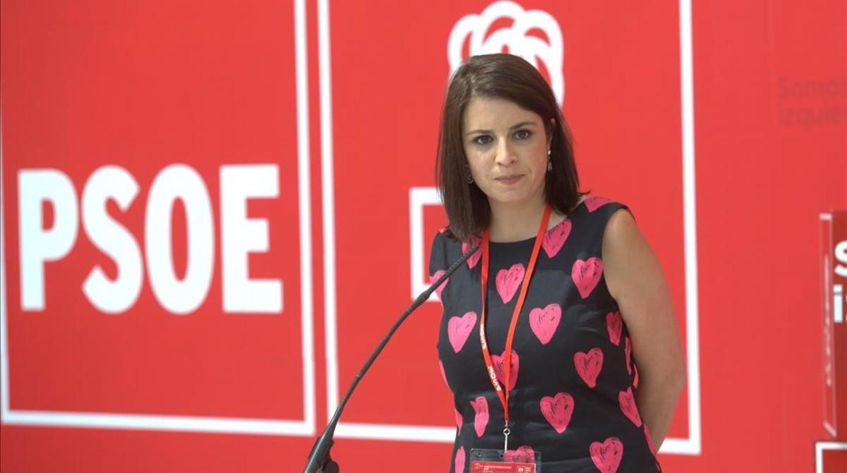 La vicesecretaria general del PSOE, Adriana Lastra. 