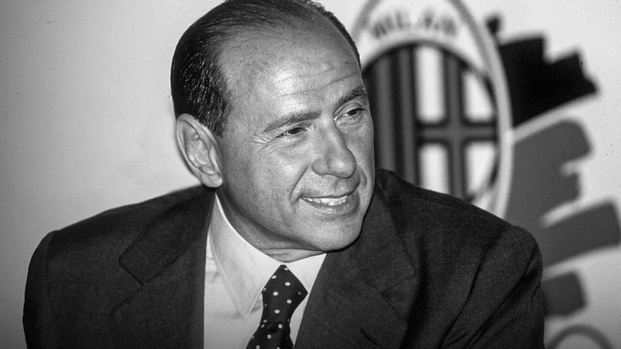 Silvio Berlusconi, the president of AC Milan when it became a giant in ...