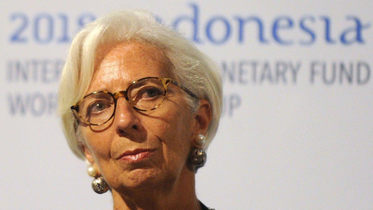 La directora gerente del Fondo Monetario Internacional, Christine Lagarde, en un encuentro internacional en Bali.