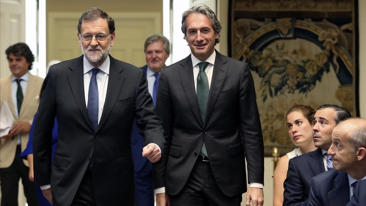 Mariano Rajoy e Íñigo de la Serna, en la Moncloa, en julio del 2017 Mariano Rajoy e Íñigo de la Serna, en la Moncloa, en julio del 2017