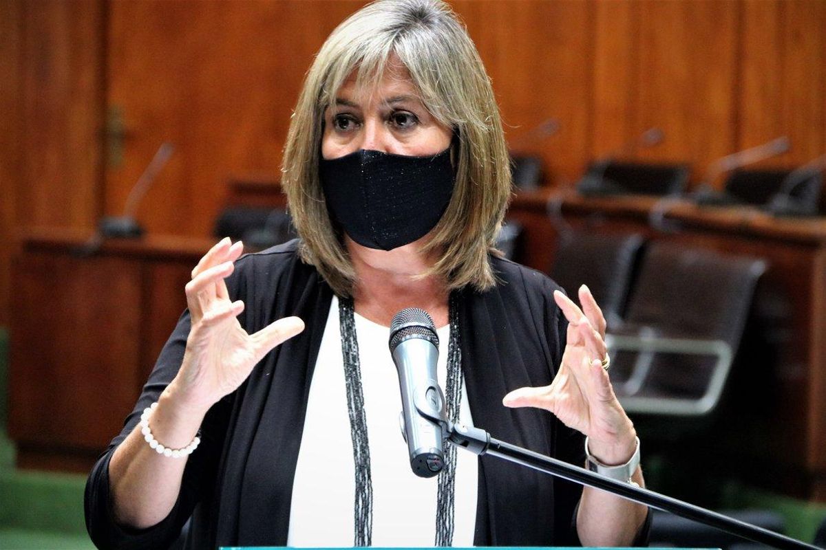 La alcaldesa de L’Hospitalet de Llobregat, Núria Marín, en rueda de prensa. La alcaldesa de L’Hospitalet de Llobregat, Núria Marín, en rueda de prensa.
