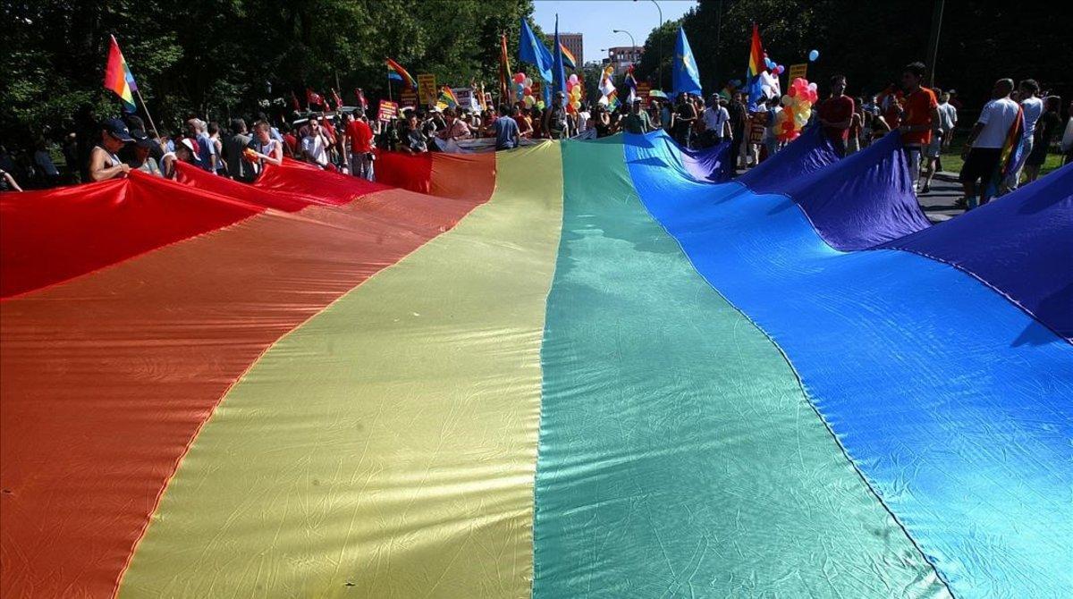 Una manifestación del orgullo gay en una imagen de archivo. 