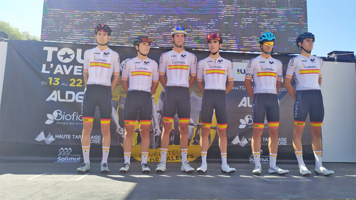 La selección española del Tour del Porvenir 2021.
